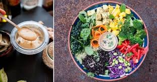 Buddha Bowl Rezept Mit Schwarzem Reis Edamame Und Miso Ingwer Dressing In 2020 Schwarzer Reis Edamame Rezepte