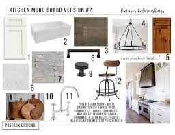 Your kitchen cabinets do not have to be white! Farmhouse Kitchen 4 Mood Boards To Create Your Dream Kitchen Postbox Designs