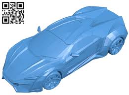 Lykan Hypersport Car B005083 File Stl Free Download 3d Model For Cnc And 3d Printer Download Free Stl Files Stl 3d Printer Free Download