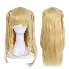 Anime Game Cosplay Wig Misa Amane Elina Vance Blonde Long Straight Women  Hair | eBay