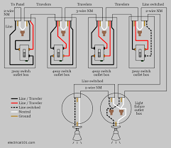 Looking for a 3 way switch wiring diagram? 4 Way Switch Wiring Electrical 101