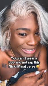 “what’s wrong with a bob?” 👁️👃🏾👁️ *sigh* “nothing” 🤣🤣🤣🤣  #inthemixwithtwixt, ￼ ￼At least my lil’ Amazon wig ain’t “tight” or  “completely folded under” like Claudia’s 🤣🤣 , ￼#nickiminaj #Bob  #OutofMyMind ...