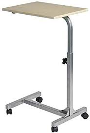 Amazon Com Coavas Overbed Table Medical Adjustable Portable Notebook Desk Sofa Side Table For Studying Reading Breakfast Table Bed Table Desk Overbed Table