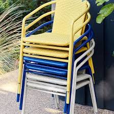 Woven Outdoor Stacking Chairs Set Of 2 Outdoor Chairs Outdoor Stacking Chairs Outdoor Chair Set