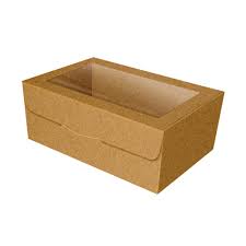 Descubrí la mejor forma de comprar online. Caja Carton Kraft Marron Ventana Galletas Pastelitos Pastkolor