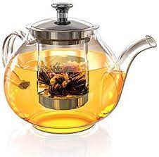 Amazon Com Glass Tea Pot Set Loose Leaf Tea Pot With Infuser And Lid Teapot With Strainer Tea Maker 27 Oz Teapots Tea Pots Tea Pot Set Glass Tea