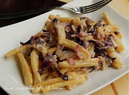 Pasta Ai Quattro Formaggi Con Radicchio E Pancetta Ricette Primi Piatti Piatti