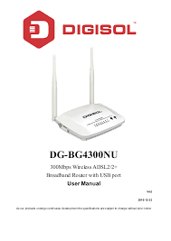 Mengetahui password router zte f609 melalui telnet. Digisol Dg Bg4300nu H W Ver B2 User Manual Manualzz