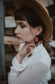 Small Hot Pink Orange Soutache Earrings, Cute Pink Soutache Earrings,  Dangle Earrings, Orange Soutache Jewelry, Funky Pink Orange Earrings