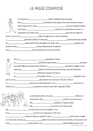 Entourer les verbes du deuxième groupe conjugués au passé composé. Texte A Trous Le Passe Compose Exercice De Francais Cm1 Passe Compose Exercices Passe Compose