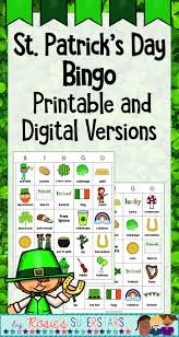 Different Bingo Games To Play St Patrick S Day Bingo Printable And Digital Versions Bingo Printable Elementary Teaching Resources Elementary Resources