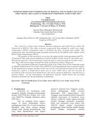 Languange and society in malaysia. Jurnal Asean Korea Selatan Free Trade Area Akfta