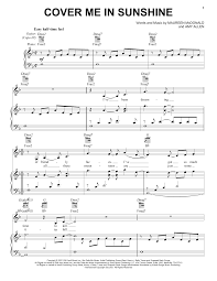 Em g cover me in sunshine d a shower me with good times em g tell me that the world's. P Nk Willow Sage Hart Cover Me In Sunshine Sheet Music Notes Chords Download Printable Pdf 480321 Score