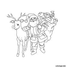 Vous pouvez imprimer votre coloriage renne de père noël facile grâce au bouton d'impression à droite ou en bas de l'image ou bien le télécharger. Coloriage Pere Noel Avec Ses Rennes Dessin Noel A Imprimer