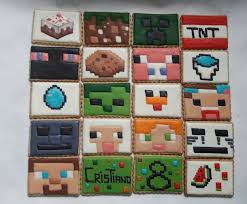 He wanted a minecraft birthday party at the gym at which the kids take swimming. Mary S Cookies Ohrid Minecraft Royal Icing Birthday Cookies Happy Birthday Cristiano Facebook