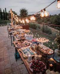 We love a good theme party — and a themed menu even more. Rustic Backyard Wedding Food Bar For Small Weddings Emmalovesweddings