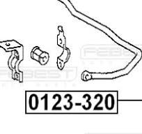 4883032040 - Rear Stabilizer Link/Sway Bar Link For Toyota - Febest