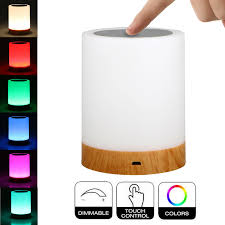 Led Touch Control Table Lamp Bedside Night Light 3 Levels Dimmer Touch Desk Lamp Modern Nightstand Lamp Night Light For Bedroom Living Room Office Walmart Com Walmart Com