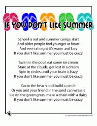 It's a good leisurely activity for them for the most part. Summer Kids Activities Crafts Printables Games Coloring Pages Kids Poems Summer Poems Poetry For Kids