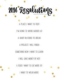 New Year S Resolutions Printable Graceful Mommy New Years Resolution New Years Resolution List Year Resolutions