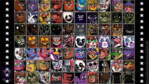 Creepy Nights At Freddy S скачать на андроид на русском Ucn Roster Redraw 70 20 And Au Edition By Ltlka55 Fnaf Fnaf Art Fnaf Sister Location