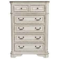 Magnolia manor king upholstered panel headboard in antique white. Liberty Furniture Magnolia Manor 535 19912 8 5 Drawer Chest With Felt Lined Top Drawers Furniture Fair North Carolina Drawer Chests