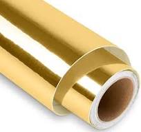 Light Metal Material Vinyl Roll, Metallic Permanent Adhesive Vinyl - 12*6 FT
