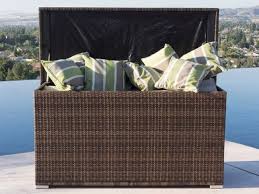 Choose from contactless same day delivery keter westwood outdoor resin deck storage box bin organizer for patio furniture, pool toys, and. Envelor Anita Brown All Weather Outdoor Patio Storage Garden Bench Rattan Deck Box Pool Seat Wicker Garden Bench Outdoor Storage Patio Lawn Garden Svanimal Com