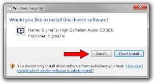 Basicamente, este pacote é uma mistura de: Download And Install Sigmatel Sigmatel High Definition Audio Codec Driver Id 1123161