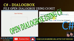 How To Make Open File Dialog Box In C Net Save File Dialog Box In C C Tutorials Dialogue Tutor