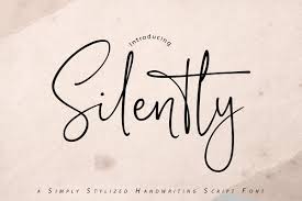 Where words fail, typography speaks. Silently Handwriting Script Font Dafont Free