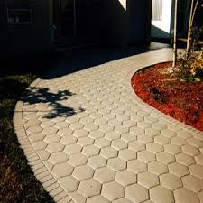 Get creative with these easy diy path molds and design your own backyard landscaping! Homeholiday Hexagon Garden Paving Mold Diy Super Light Concrete Paver Stepping Stone Path Plastic Mould Walmart Canada