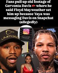 They pulled up the footage #gervontadavis #floydmayweather #boxing  #sportsnews #yayamayweather #trending