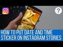 How To Put Date And Time Sticker On Instagram Stories Youtube Instagram Story Instagram Instagram Tips