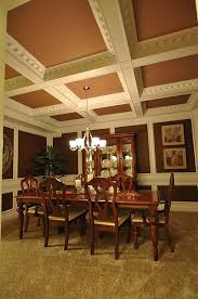 And how you can use you can choose an elegant crystal chandelier for your bedroom or your dining room's tray ceiling. Szczerba Tray Ceiling Dining Room