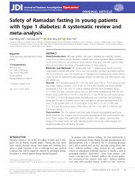 Mobile network experience report september 2019. Pdf Safety Of Ramadan Fasting In Young Patients With Type 1 Diabetes A Systematic Review And Meta Analysis