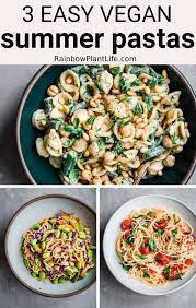 15 Minute Vegan Pasta Recipes For Summer Rainbow Plant Life Recipe Vegan Pasta Recipes Vegetarian Vegan Recipes Recipes