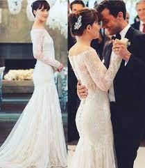 6 Likes 1 Comments Wedding Dress Weddressplus On Instagram Anyone See Fifty Shades Lace Mermaid Wedding Dress Grey Wedding Dress Mermaid Wedding Dress