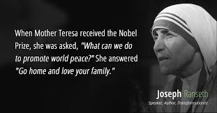 When Mother Teresa Received The Nobel Prize Mother Teresa Quotes Mother Teresa Teresa