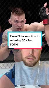 Evan Elder Emotional Reaction to Winning Fight of the Night and Receiving  50k