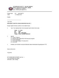 Dalam kes ini, calon dinasihatkan untuk pergi dalam talian untuk menjadualkan temuduga. Contoh Surat Panggilan Mesyuarat