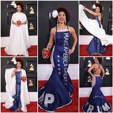 Joy Villar Grammy Jan 12 2017 Wearing Maga Dress Designed By Philippine American Soriano Hollywood Snowflakes Designer Dresses Formal Dresses Long Dresses
