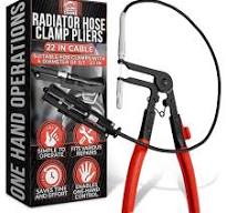 Radiator Hose Clamp Pliers Automotive – Corrosion-Resistant Hose Clamp Tool  with Non-Slip Polymer Coating, Tension & Ratchet Locking Mechanisms – ...