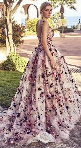 Ronald Joyce Bridal Ball Gown In Pale Pink Chiffon And Tulle Featuring 3d Floral Appliques In Darker Tones Narrow Stylish Gown Floral Wedding Dress Dresses