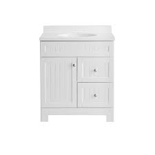 Look for cabinets that have doors, drawers, and shelves to provide spots for everything. Style Selections Ellenbee 30 In White Single Sink Bathroom Vanity With White Cultured Marble Top Lowes Com Unique Bathroom Vanity Bathroom Vanity Redo Bathroom Vanity Storage