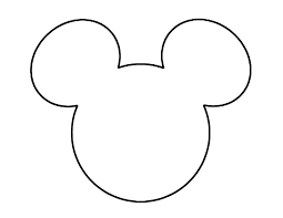 Mickey Mouse Ears Free Might Come In Handy For Making Suff For Classroomt Mickey Mouse Silhouette Mickey Mouse Template Disney Scrapbook