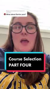 High School Senior Course Selection Tips