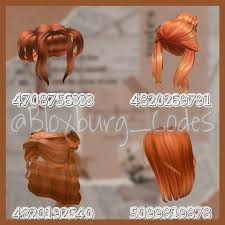 So here are all the free roblox hair id codes. Ginger Orange Hair Codes Roblox Codes Orange Hair Mini Drawings