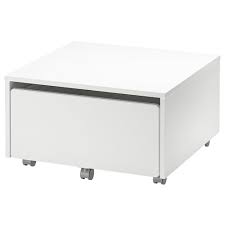 Slakt Storage Box With Casters 24 3 8x24 3 8x13 3 4 Ikea Ikea Bed Storage Storage