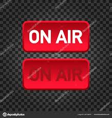 Broadcast Studio On Air Light On Air Sign Radio And Television Vector Illustration Stock Vector C Appleboy 227109274